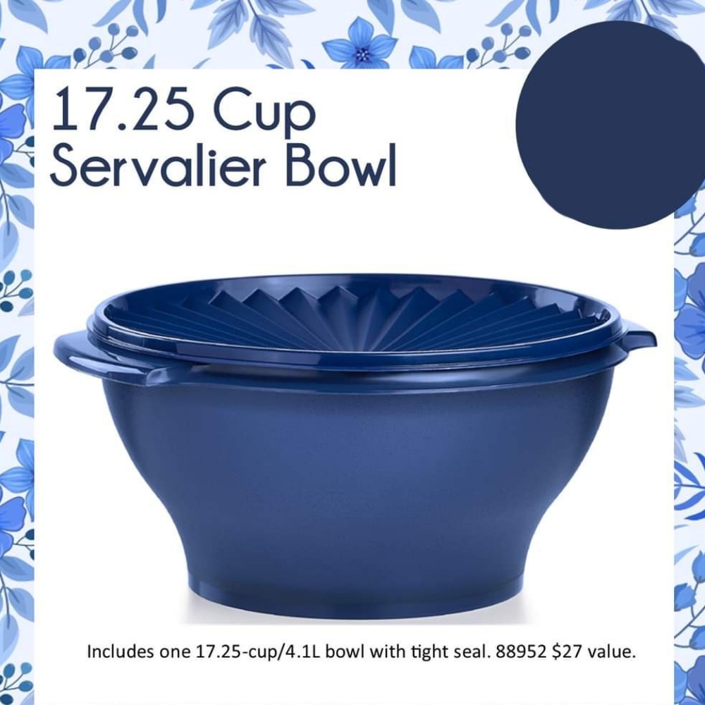 Tupperware 17.25 servalier bowl